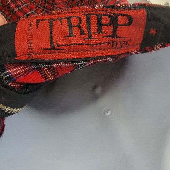 TRIPP NYC Y2K Red Plaid Halter Women's Dress Size Medium - Picture 7 of 9